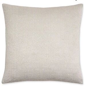 Hotel Collection Beaded Lattice Euro Sham Decorative Pillow Cream